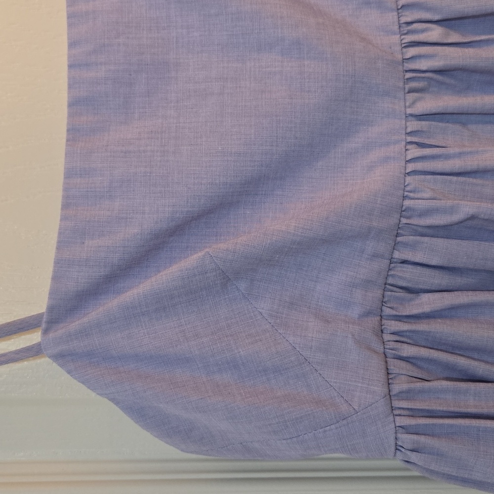J. Crew Tie-Back Tiered Cotton Poplin Dress GUC - Picture 2 of 10
